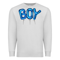 Dove Grey Balloon Boy Premium Sweatshirt - Artiststas