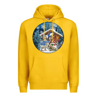Lemon Winter Farm Animals Premium Hoodie - FaDigitalArtStudio