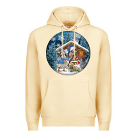Pina Colada Winter Farm Animals Premium Hoodie - FaDigitalArtStudio