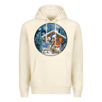 Sandshell Winter Farm Animals Premium Hoodie - FaDigitalArtStudio