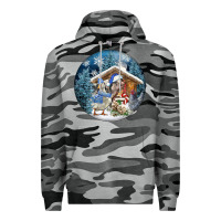 Slate Camo Winter Farm Animals Premium Hoodie - FaDigitalArtStudio