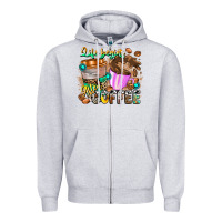 Heather Grey Life Begins After Coffee Zipper Hoodie - CowhideDigitalArt