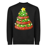 Black green chocolate christmas cookie cake Heavyweight Sweatshirt - FaDigitalArtStudio
