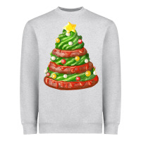 Heather Grey green chocolate christmas cookie cake Heavyweight Sweatshirt - FaDigitalArtStudio