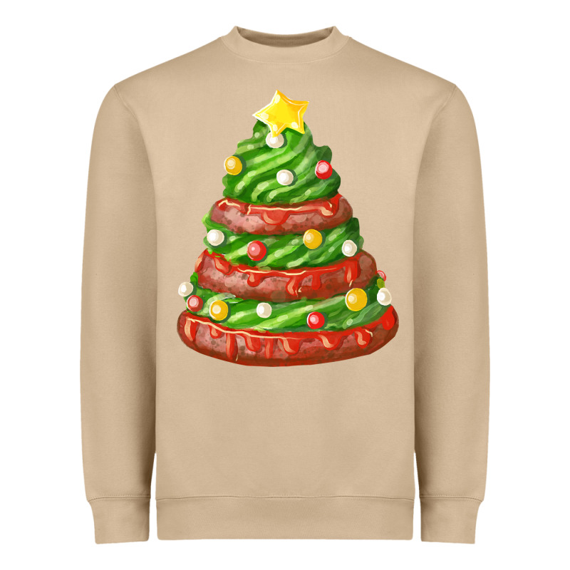 Green Chocolate Christmas Cookie Cake Heavyweight Sweatshirt by FaDigitalArtStudio | Teevron