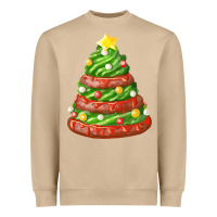 Mushroom green chocolate christmas cookie cake Heavyweight Sweatshirt - FaDigitalArtStudio