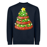 Navy green chocolate christmas cookie cake Heavyweight Sweatshirt - FaDigitalArtStudio