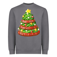 Storm green chocolate christmas cookie cake Heavyweight Sweatshirt - FaDigitalArtStudio