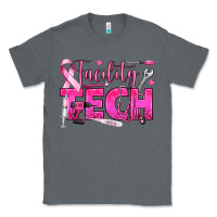 Charcoal Heather Breast Cancer Facility Tech Classic Tee - texasbilliewilder