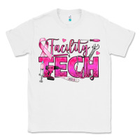 White Breast Cancer Facility Tech Classic Tee - texasbilliewilder