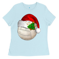 Baby Blue Christmas sports Ladies Tee - BarkalooDesign