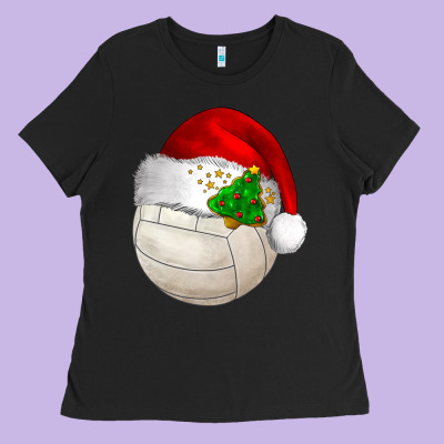 Christmas Sports Ladies Tee Designed By Barkaloodesign