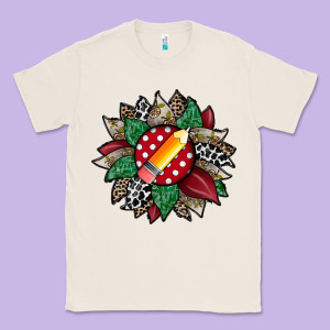 Teacher Sunflower Classic Tee Designed By Racoondesign