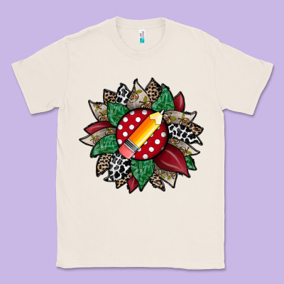 Teacher Sunflower Classic Tee Designed By Racoondesign