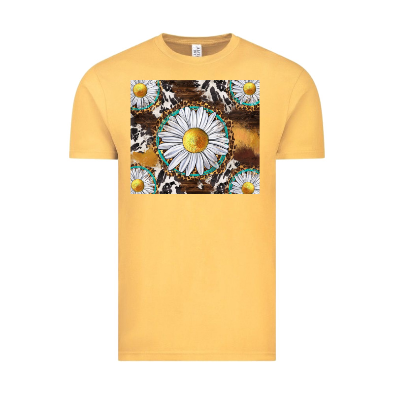 Western Daisy And Cowhide Tumbler Tbs Vintage Tee by TumblerDesignByShophia | Teevron