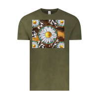 Vintage Olive western daisy and cowhide tumbler tbs Vintage Tee - TumblerDesignByShophia