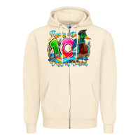 Sandshell name flying into 100 days of school Zipper Hoodie - CowhideDigitalArt