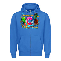 True Royal name flying into 100 days of school Zipper Hoodie - CowhideDigitalArt