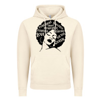 Vintage Artic Womens Strong Black Woman Afro Message Vintage Hoodie - lanVoArt