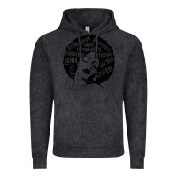 Vintage Black Womens Strong Black Woman Afro Message Vintage Hoodie - lanVoArt