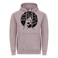 Vintage Zinc Womens Strong Black Woman Afro Message Vintage Hoodie - lanVoArt