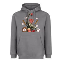 Storm brachiosaurus with baseball Heavyweight Hoodie - Artiststas
