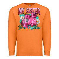 Carrot Breast Cancer My Sister Is A Fighter Premium Sweatshirt - Artiststas