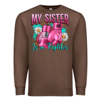 Chestnut Breast Cancer My Sister Is A Fighter Premium Sweatshirt - Artiststas