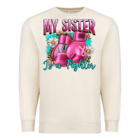 Sandshell Breast Cancer My Sister Is A Fighter Premium Sweatshirt - Artiststas
