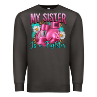 Smoke Breast Cancer My Sister Is A Fighter Premium Sweatshirt - Artiststas