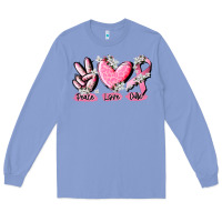 Peace Love Cure Breast Cancer Long Sleeve Tee | Teevron