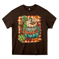 Chocolate Brown Blessed Heavy Core Tee - BundleAndBundleShop