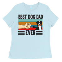 Baby Blue Best Dog Dad Ever Ladies Tee - Bettercallsaul