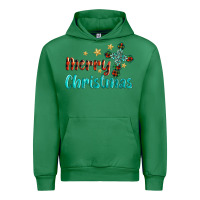 Emerald merry christmas turquoise gemstones cross Urban Hoodie - BarkalooDesign