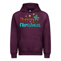 Mauve Wine merry christmas turquoise gemstones cross Urban Hoodie - BarkalooDesign