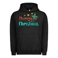 Pigment Black merry christmas turquoise gemstones cross Urban Hoodie - BarkalooDesign
