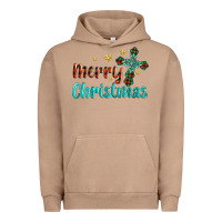 Pigment Burro merry christmas turquoise gemstones cross Urban Hoodie - BarkalooDesign