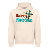 Sandshell merry christmas turquoise gemstones cross Urban Hoodie - BarkalooDesign