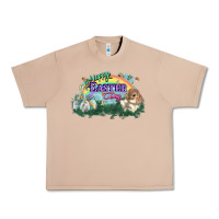 Burro Happy Easter Day rainbow Urban Heavy Tee - HowdyJamesFarm