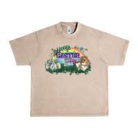 French Oak Happy Easter Day rainbow Urban Heavy Tee - HowdyJamesFarm