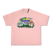 Salmon Happy Easter Day rainbow Urban Heavy Tee - HowdyJamesFarm