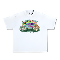 White Happy Easter Day rainbow Urban Heavy Tee - HowdyJamesFarm