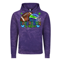 Cloud Purple Touchdown season American football green and blue Vintage Hoodie - HowdyJamesFarm