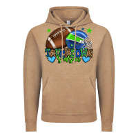 Vintage Coffee Touchdown season American football green and blue Vintage Hoodie - HowdyJamesFarm