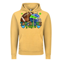 Vintage Mustard Touchdown season American football green and blue Vintage Hoodie - HowdyJamesFarm