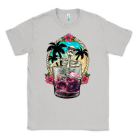 Moon Dust summer skeleton cocktail Classic Tee - NancyCooperArtShop
