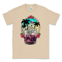Mushroom summer skeleton cocktail Classic Tee - NancyCooperArtShop