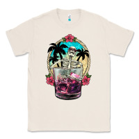 Natural summer skeleton cocktail Classic Tee - NancyCooperArtShop
