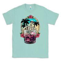 Summer Skeleton Cocktail Classic Tee | Teevron