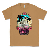 Toasted Coconut summer skeleton cocktail Classic Tee - NancyCooperArtShop